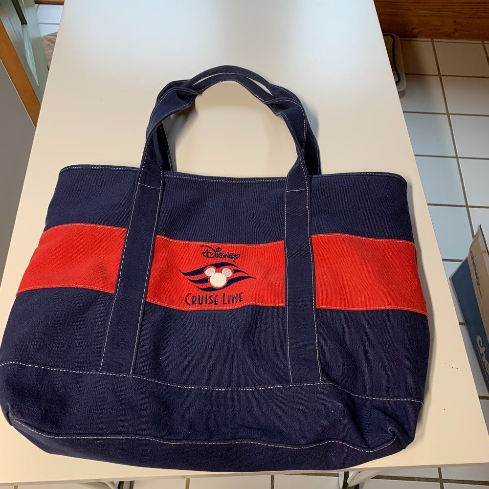 Large Disney Cruise Line Canvas Tote Bag